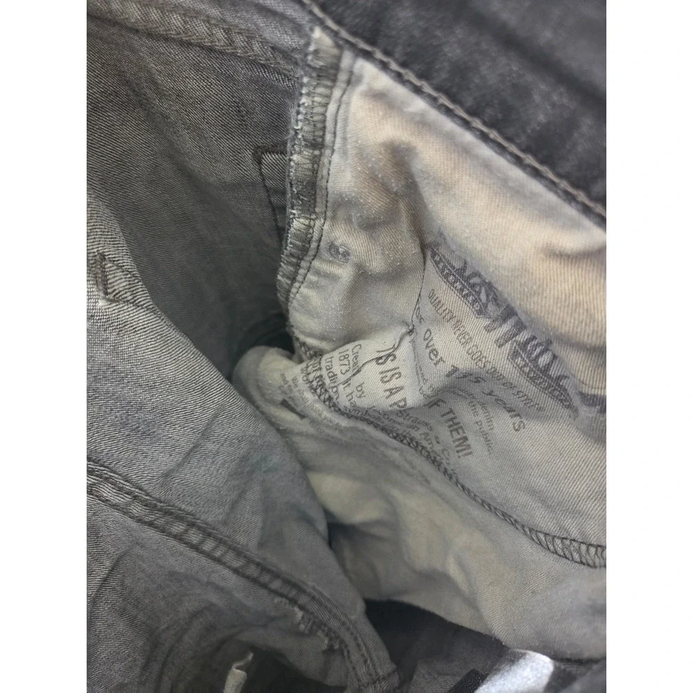 Levis 559 Jeans Mens Black Faded Relaxed Mid Rise Straight